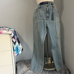 Chaps Size 12 Relaxed Boyfriend Fit Cotton Denim Medium Wash Jeans